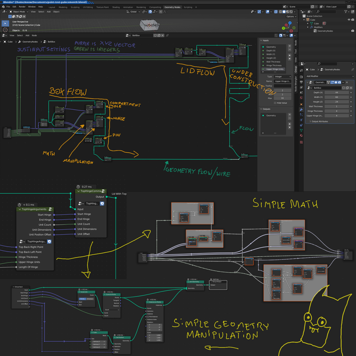 Design In Blender Print On An Ender: Easy To Read Visual Programming For The Purpose Of 3D Printing